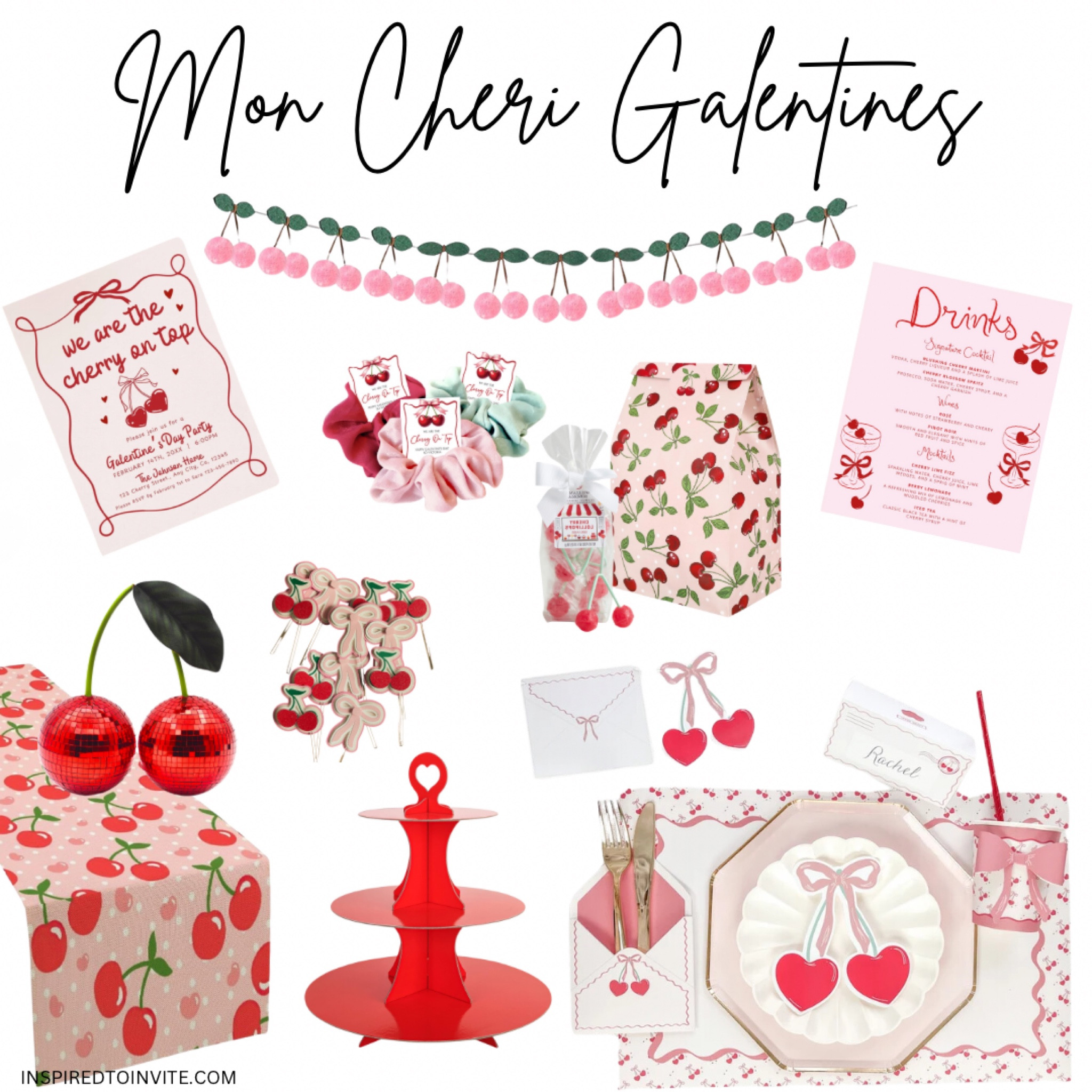 Mon Cheri Galentines Party Finds #moncheri #moncheriparty #moncherigalentines #cherrygalentines #cherryparty #cherrygalentinesparty #ltkparties
