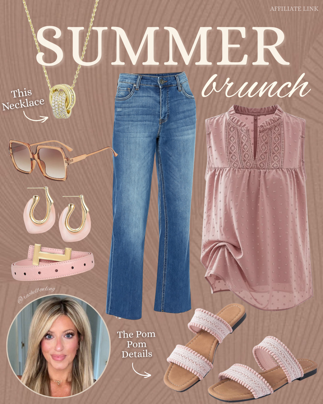 Loving this summer look! Paired these high-rise jeans with a cute top and pom pom sandals. Check out the details!

#SummerStyle #AmazonFinds #ChicAndComfortable 

 #LTKdayinmylife #LTKootd #LTKmomlife