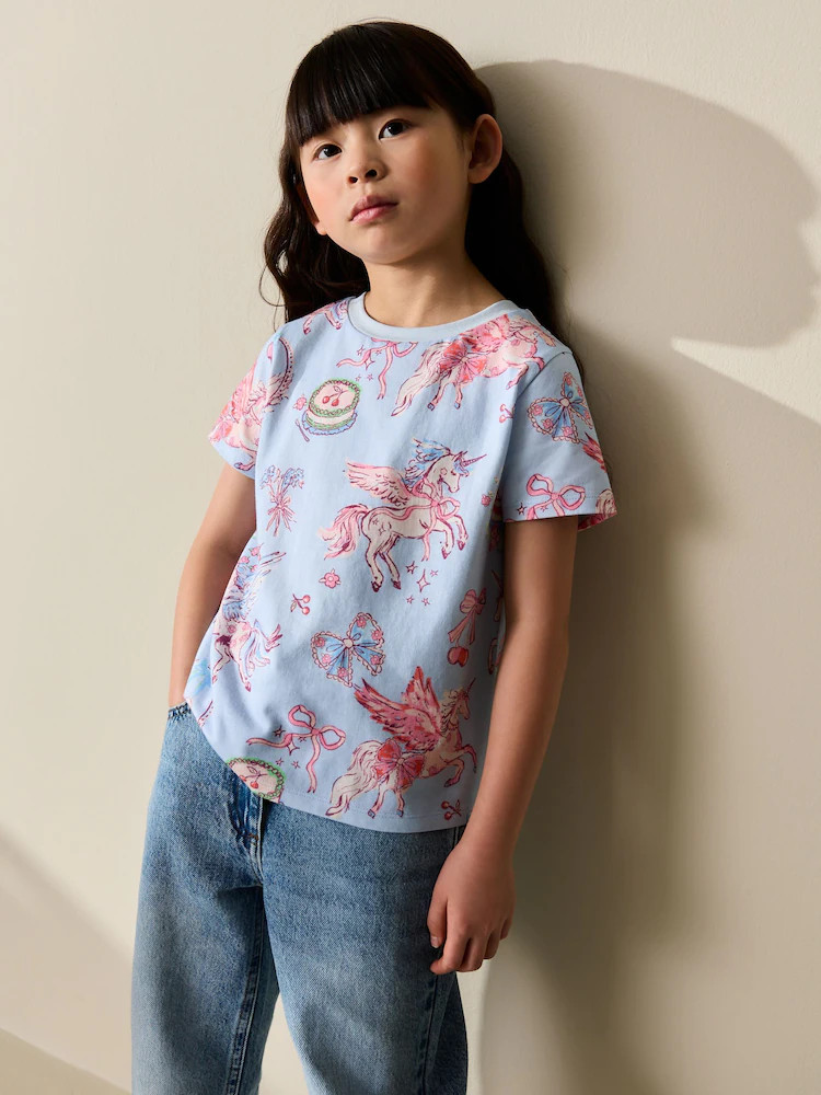 Blue Unicorn T-Shirt (3-16yrs) | Next US