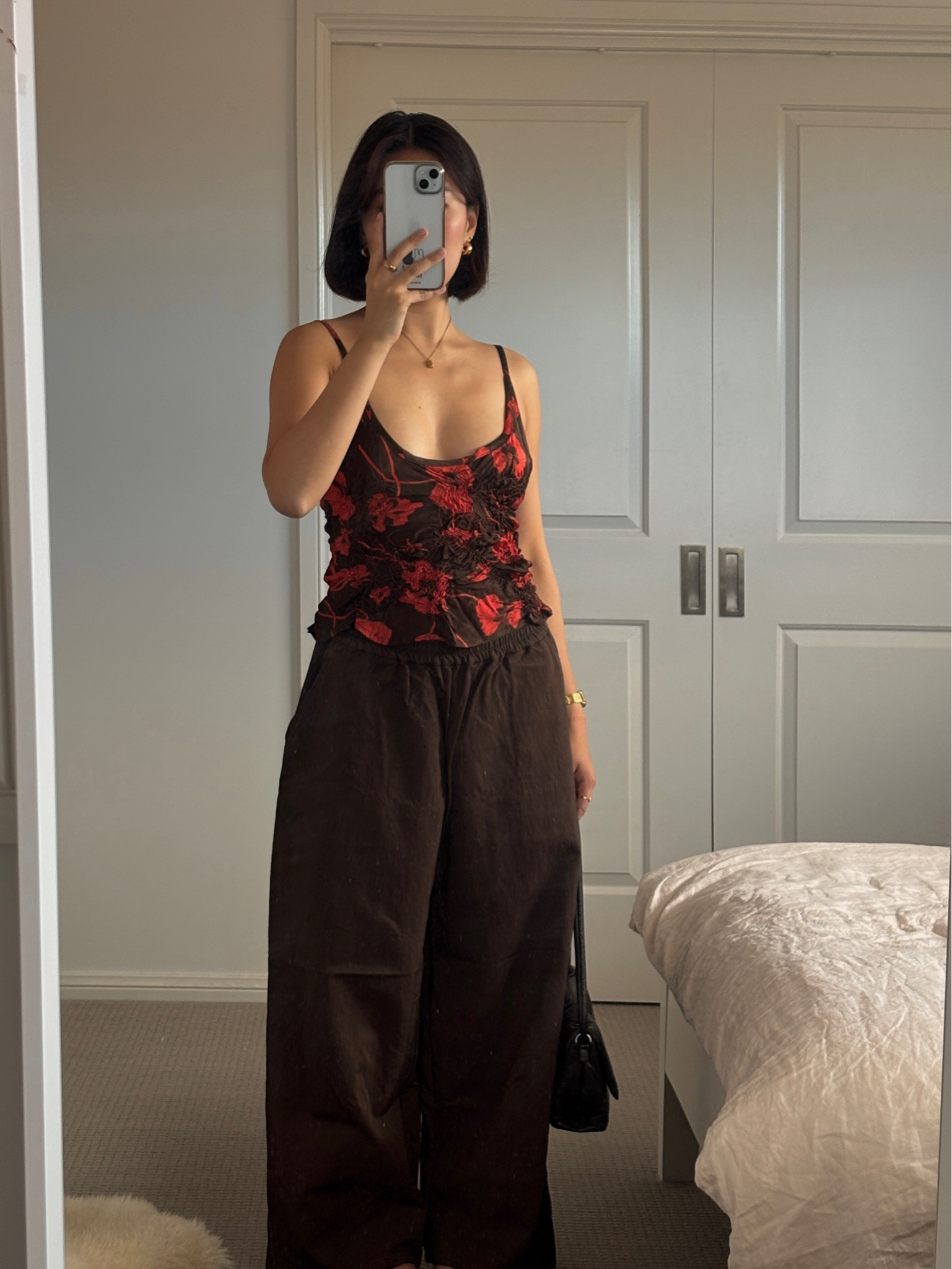 top and bottom are both alpha60

other nice brown pants are linked below 