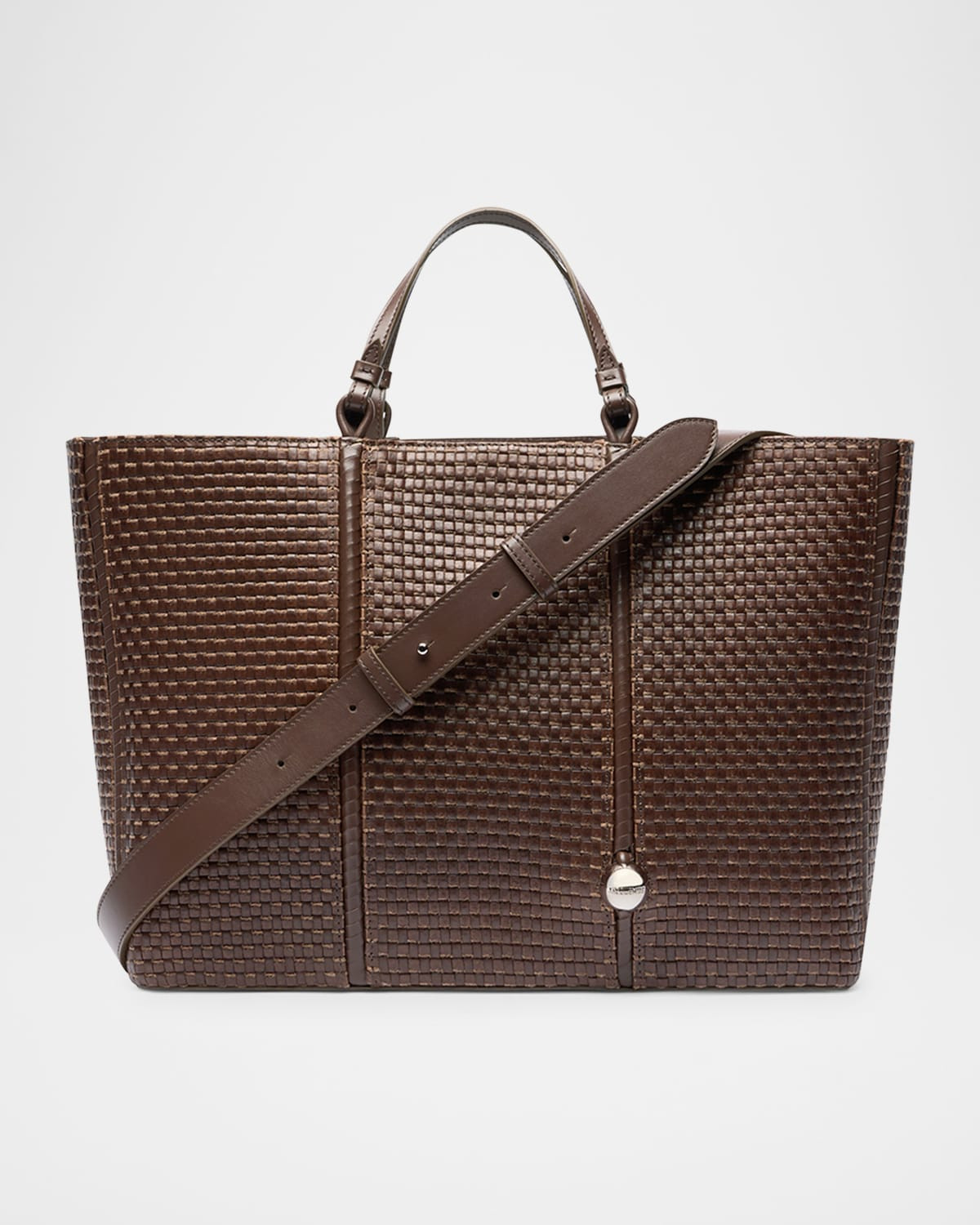 Le Cabas Woven Leather Tote Bag | Neiman Marcus