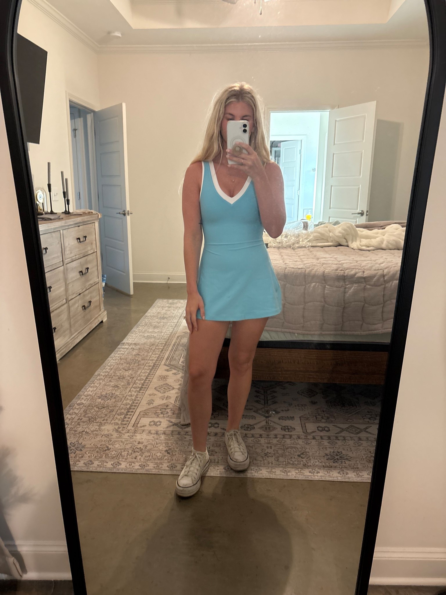 5’3 got the petite probably could’ve gone with a regular though! Xsmall 

#LTKFindsUnder100 #LTKSeasonal #LTKPetite