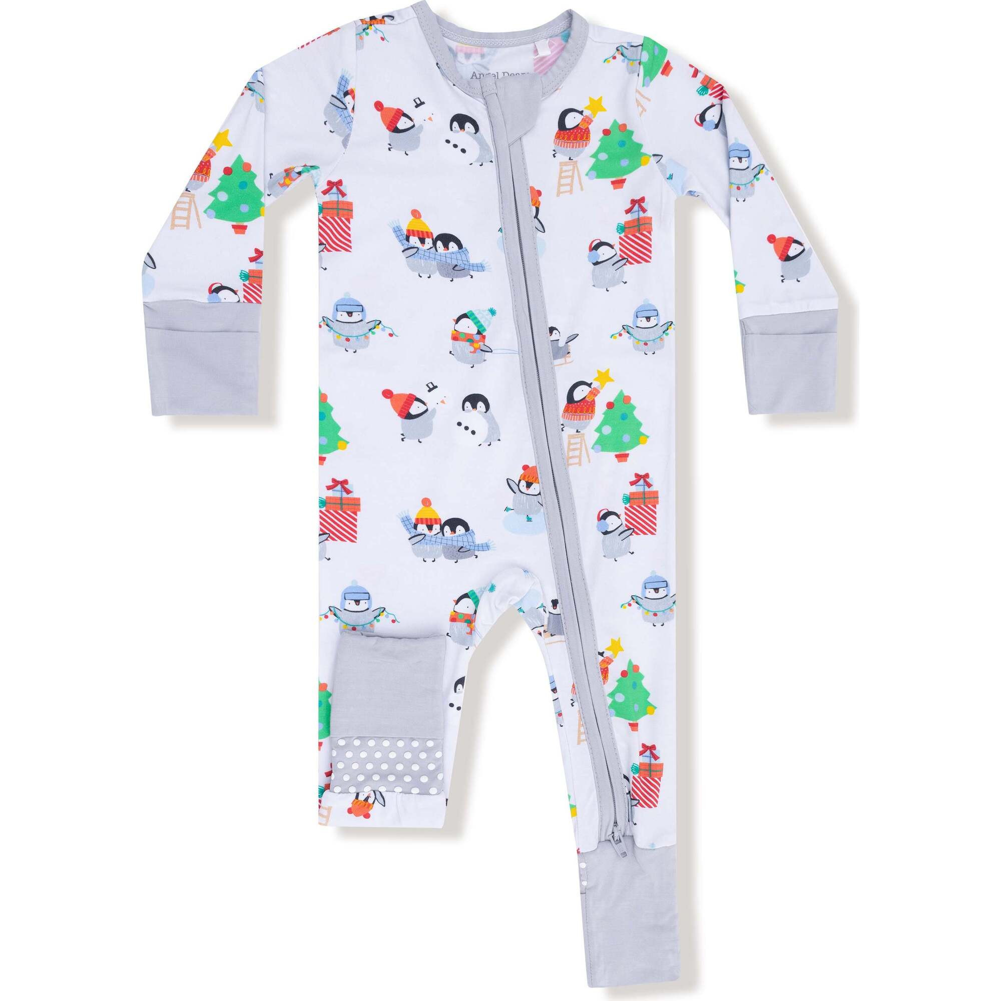 Convertible Romper, Holiday Penguins | Maisonette