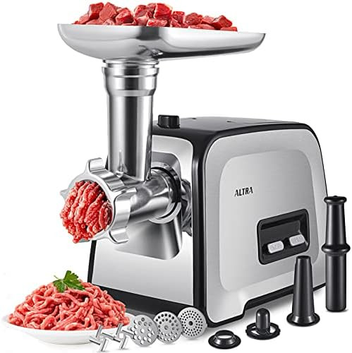 Meat Grinder, Sausage Stuffer, [2800W Max] Electric Meat Mincer with Stainless Steel Blades & 3 G... | Amazon (US)