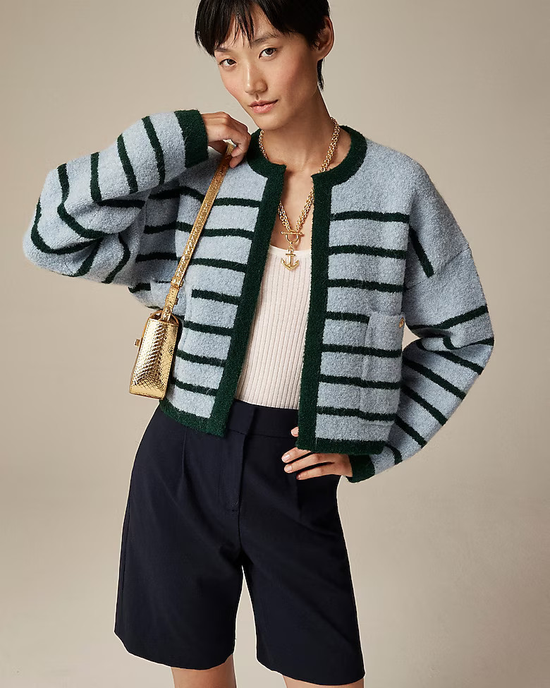 Patch-pocket lady jacket in double-faced wool blend | J. Crew US