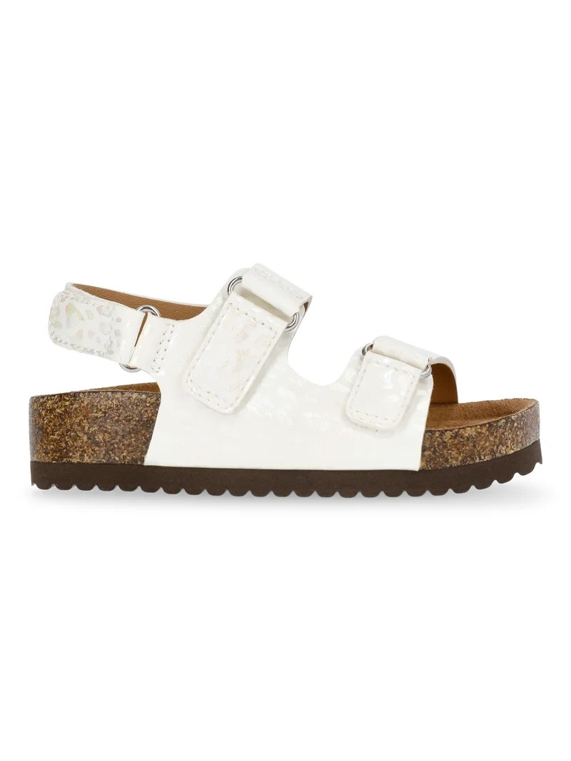 Wonder Nation Toddler Girls Footbed Sandals | Walmart (US)