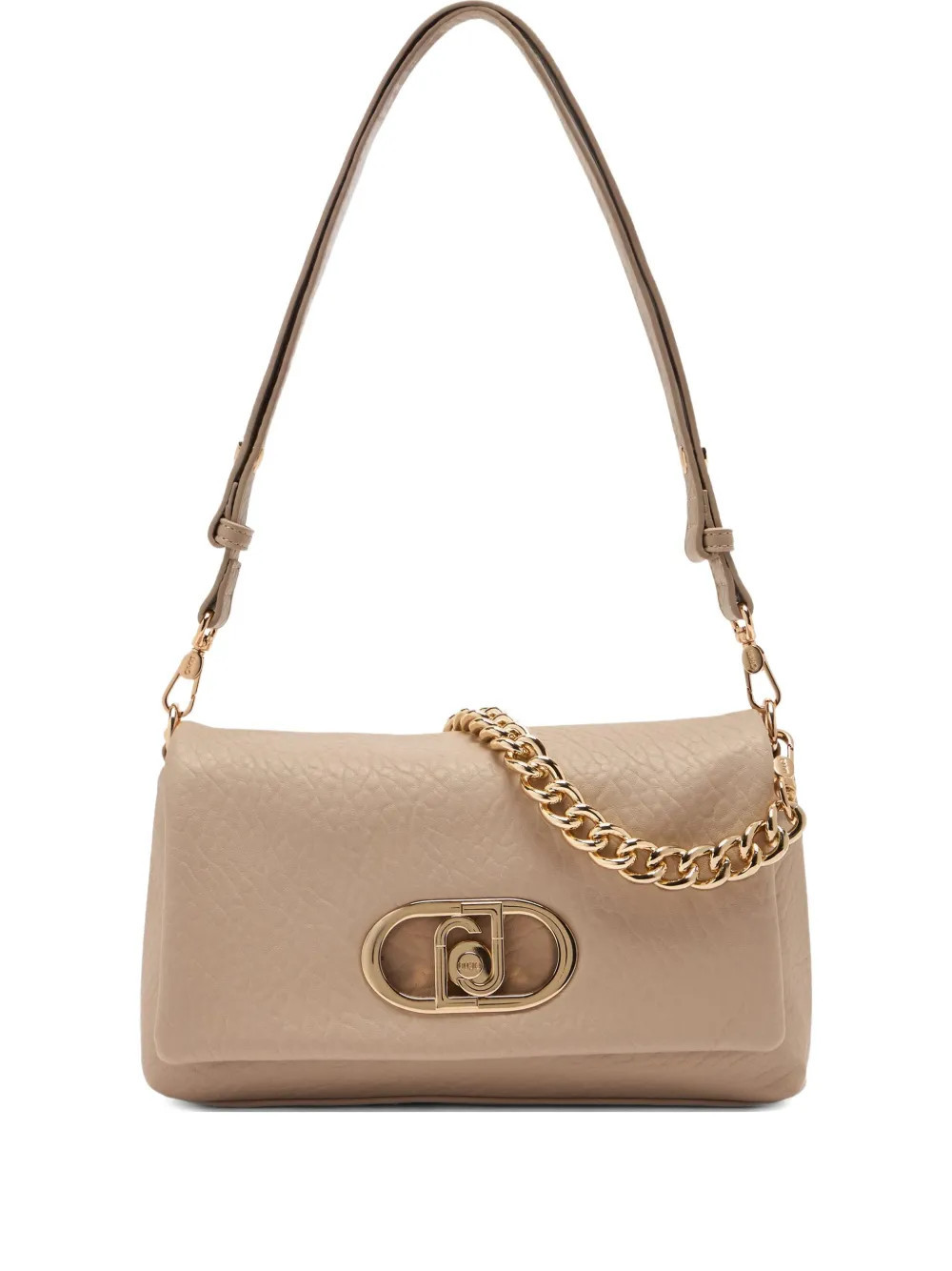 LIU JO medium LaPuffy chain-embellished flap shoulder bag - Neutrals | Farfetch Global