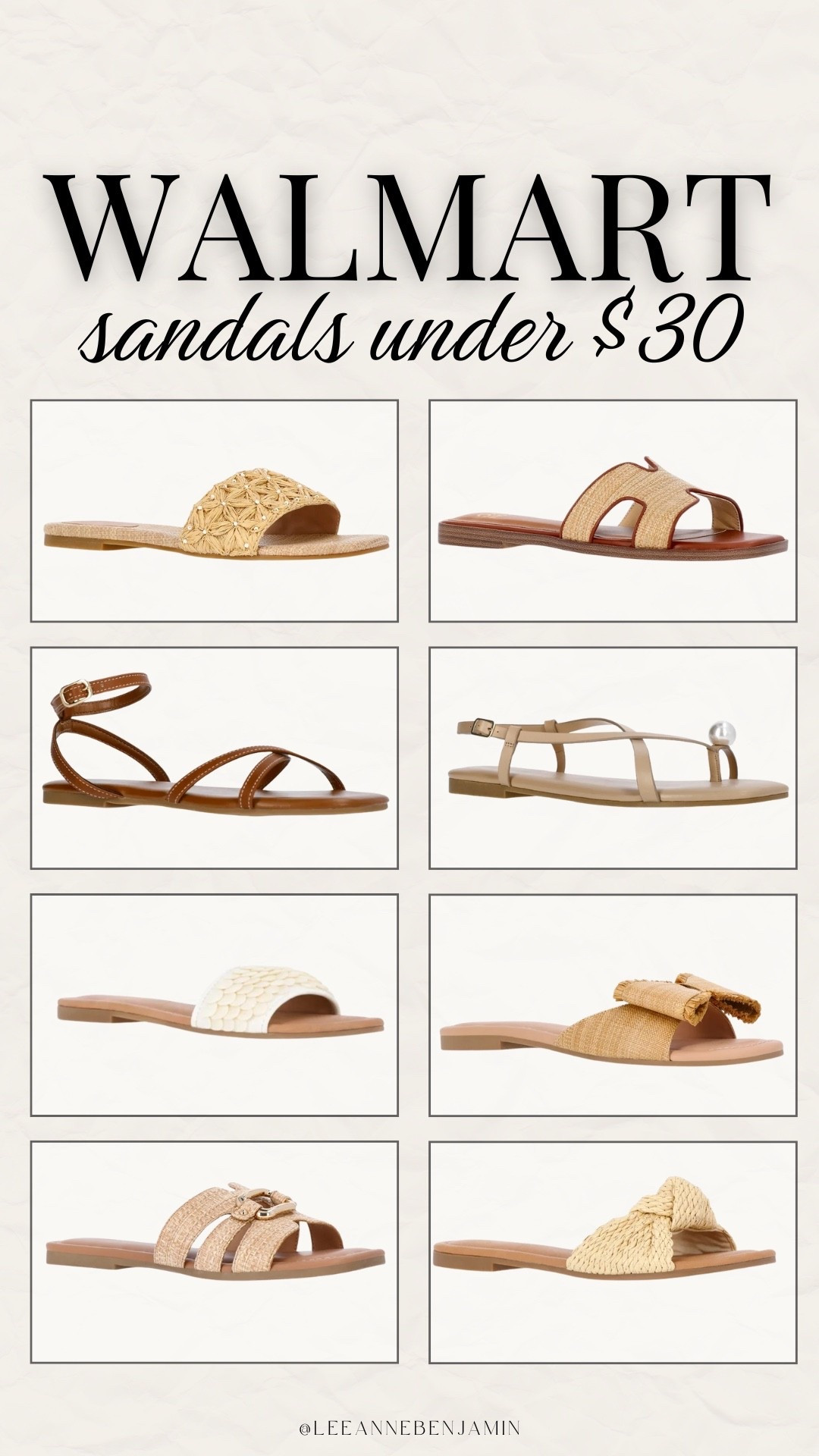Walmart spring sandals under $30!

#LTKSeasonal #LTKSaleAlert #LTKootd