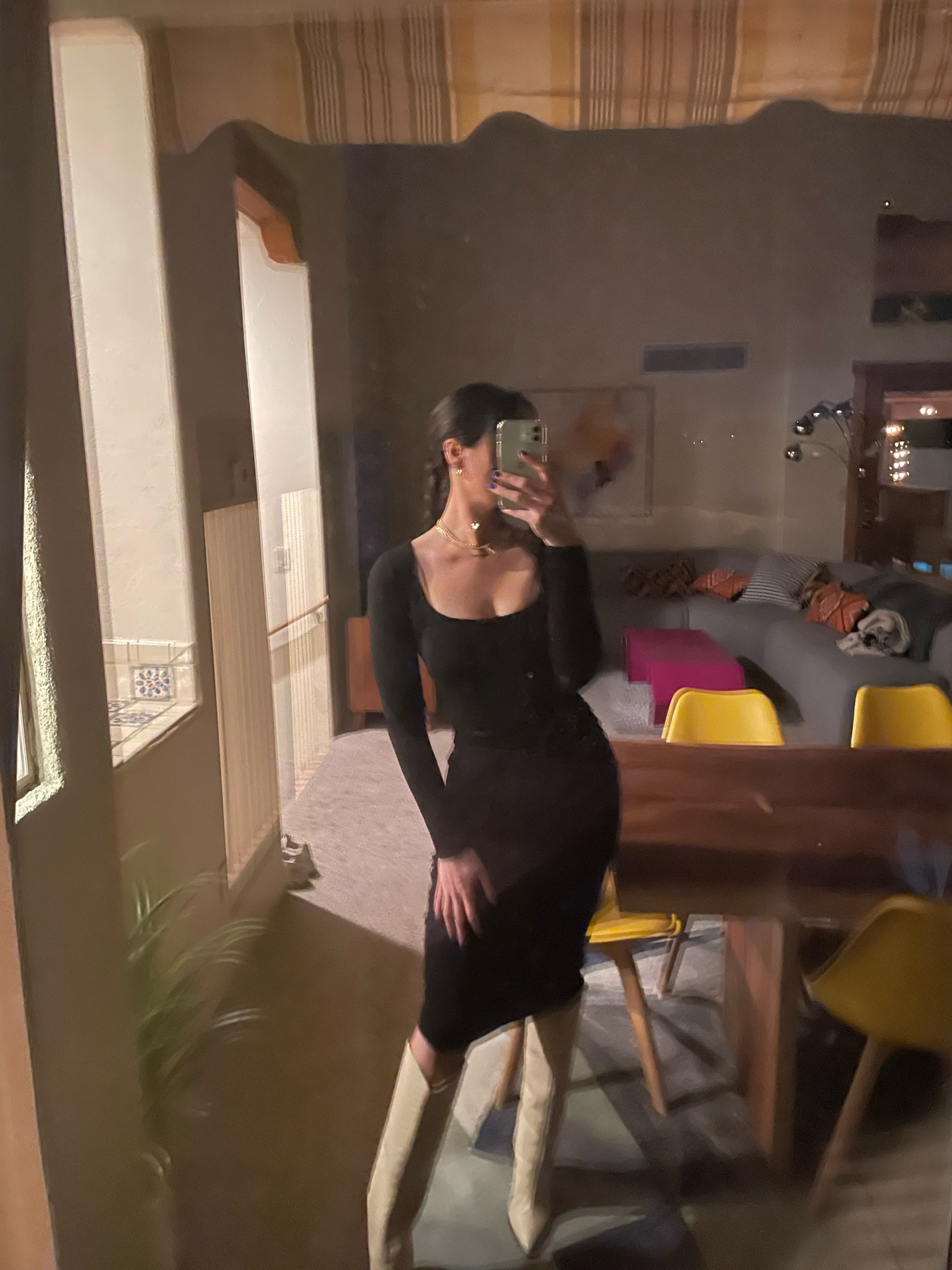 Outfit from todays post 3/23
Dress is a size medium 
