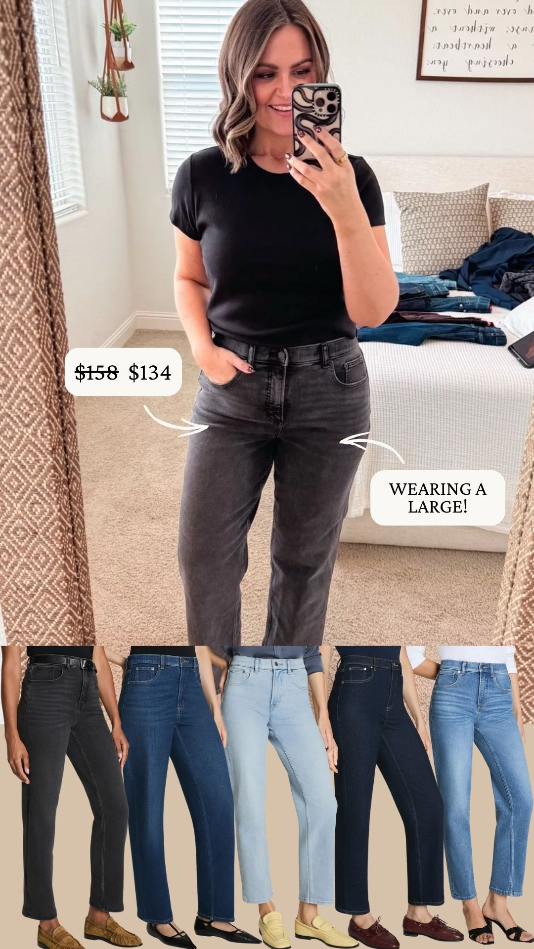 SPANX 90s Straight Leg jeans are majorly on sale right now!! I am wearing a large!

gifts for her, cyber week, cyber week sale, sale alert, watchnow, finds under 100, midsize fashion, courtney hamilton 

 #LTKCyberWeek #LTKSaleAlert #LTKFindsUnder100