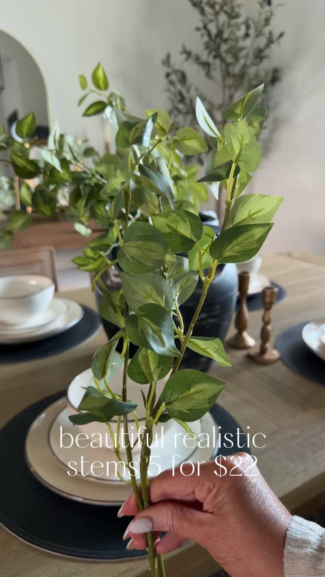 Beautiful realistic greenery 🌿

Home decor, Amazon home, affordable finds, spring refresh, dining table decor, home Inspo 

#LTKHome #LTKSaleAlert #LTKSeasonal