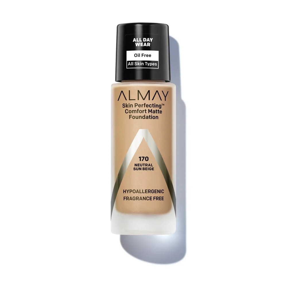 Almay Skin Perfecting Comfort Matte Liquid Foundation, 170 Neutral Sun Beige, 1 fl oz | Walmart (US)