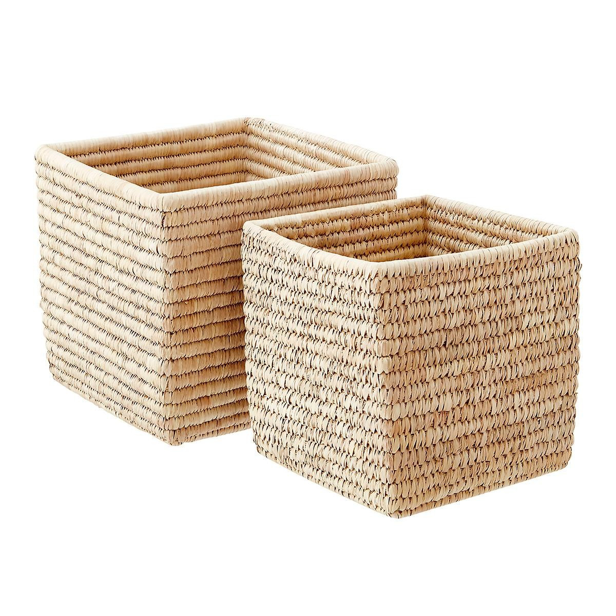 Palm Leaf Storage Cubes | The Container Store