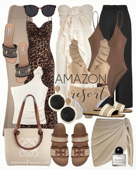 Shop these Amazon Fashion Vacation Outfit and Resortwear finds! Swimsuit coverup, bikini, maxi dress, leopard dress, palazzo pants, linen pants, beach bag, crochet sarong, Loewe anagram canvas tote bag, Tory Burch Jacquard sandals, Steve Madden Knox sandals, Sam Edelman Rowan sandals and more! 

Follow my shop @thehouseofsequins on the @shop.LTK app to shop this post and get my exclusive app-only content!

#liketkit 
@shop.ltk
https://liketk.it/4Buw7