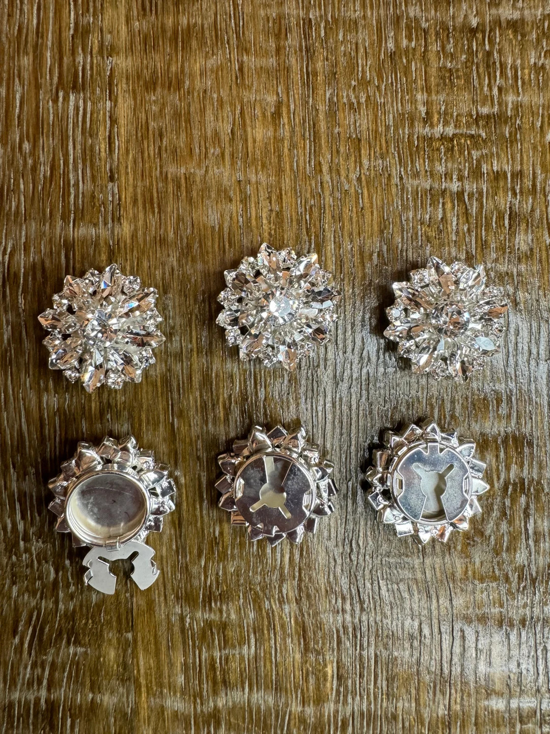 Buttons Covers, Jewel & Diamanté Rhinestone, Silver Finish, Cuff Links, Faux Button, 27mm Size, ... | Etsy (CAD)