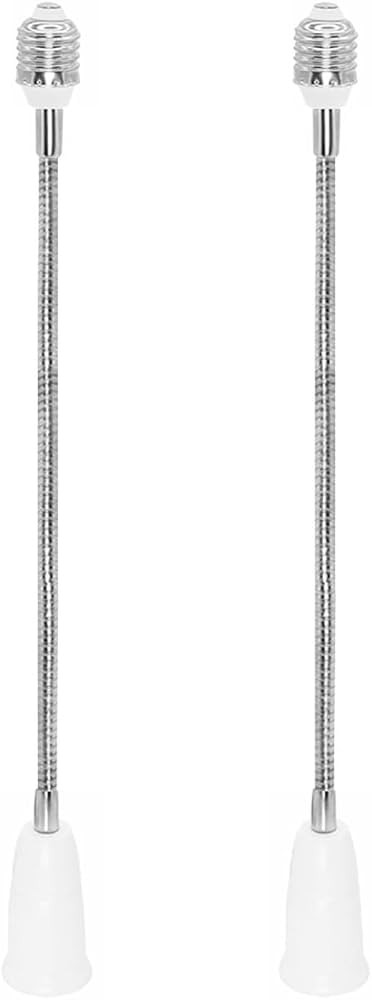 E26/E27 Light Socket Extender Adapter, 24 inches/60 cm Adjustable Bendable Rotation, Heat-Resista... | Amazon (US)
