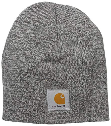 Carhartt Men's Knit Beanie-Heather Grey/Coal Heather-OFA | Amazon (US)