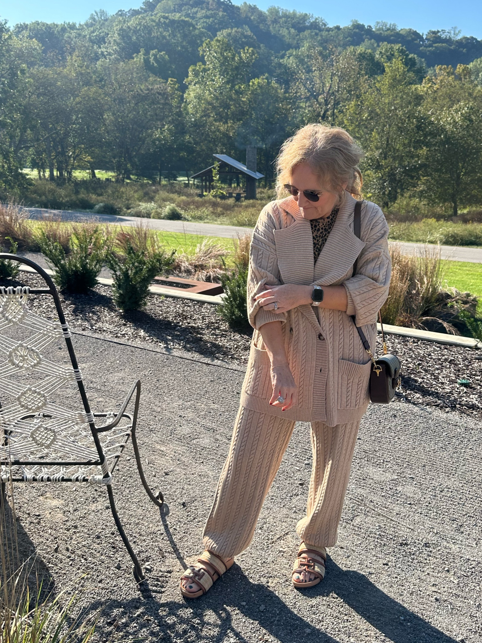 At the beautiful south hall Farm spa in Franklin, Tennessee. My daughter got married, only a mile away from here! And I ride my bike all over around these roads. Love being here!

My set is by Vici dolls and it is oversized. I’m wearing a large, I probably would prefer a medium. Just get your smaller size. Really good quality cable knit. 
25% off code OCT25

Fall outfit, lounge, outfit, Vici dolls, Vici sweater joggers  Spa day spa outfit

#LTKFindsUnder100 #LTKOver40 #LTKMidsize