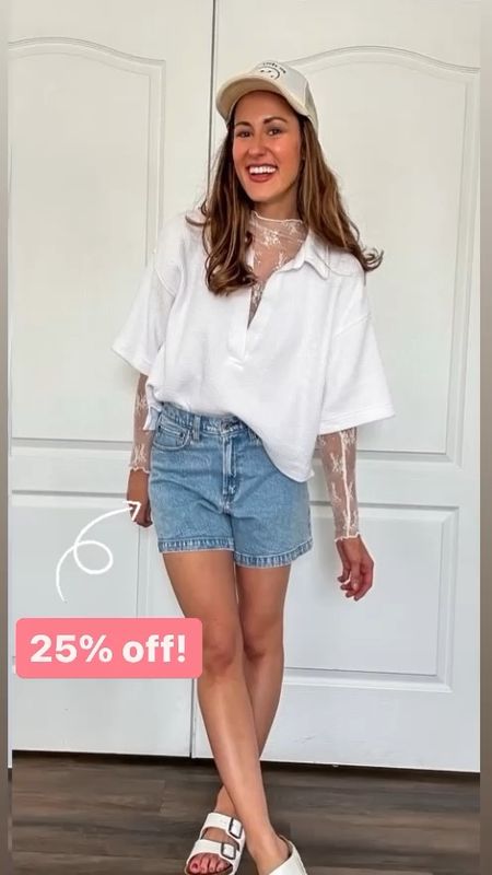 Abercrombie dad shorts - 25% off! 

Long sleeve lace top // polo sweatshirt // white Birkenstocks // Abercrombie shorts 

#LTKSaleAlert #LTKFindsUnder100 #LTKSeasonal