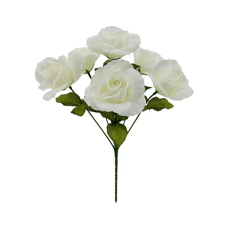 Mainstays Indoor Artificial Sweet Rose Flower Pick, White Color, Assembled Height: 14" - Walmart.... | Walmart (US)