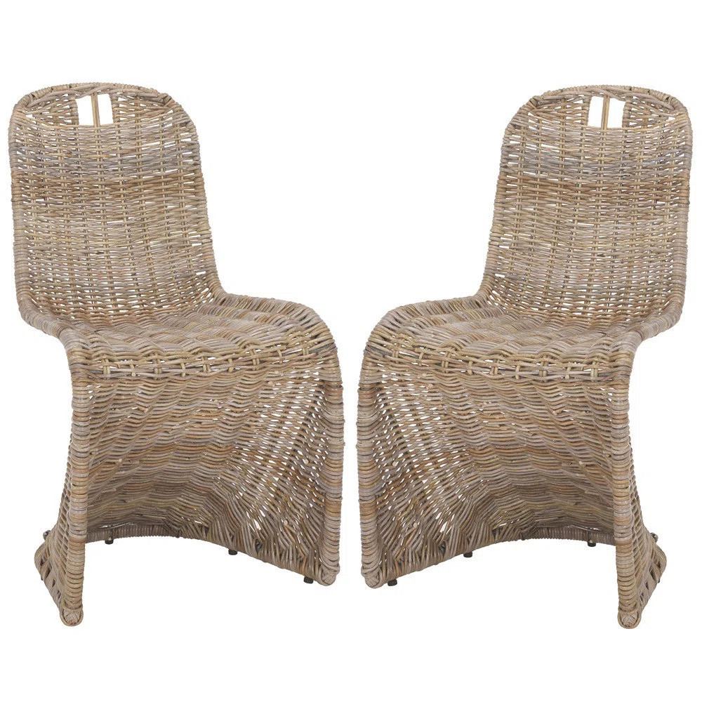 Celeste Outdoor Wicker Dining Chair (Set of 2) | Wayfair North America
