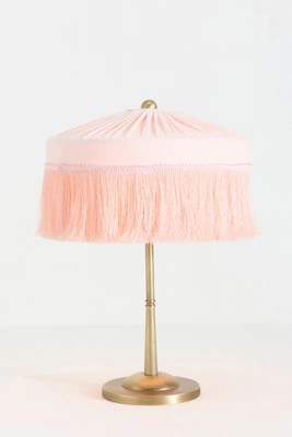 Sinclair Fringe Velvet Table Lamp | Anthropologie (US)