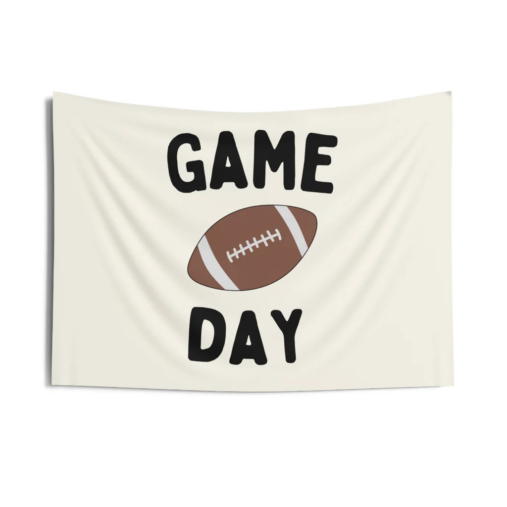 Football Game Day Banner | The Little Lemons Company