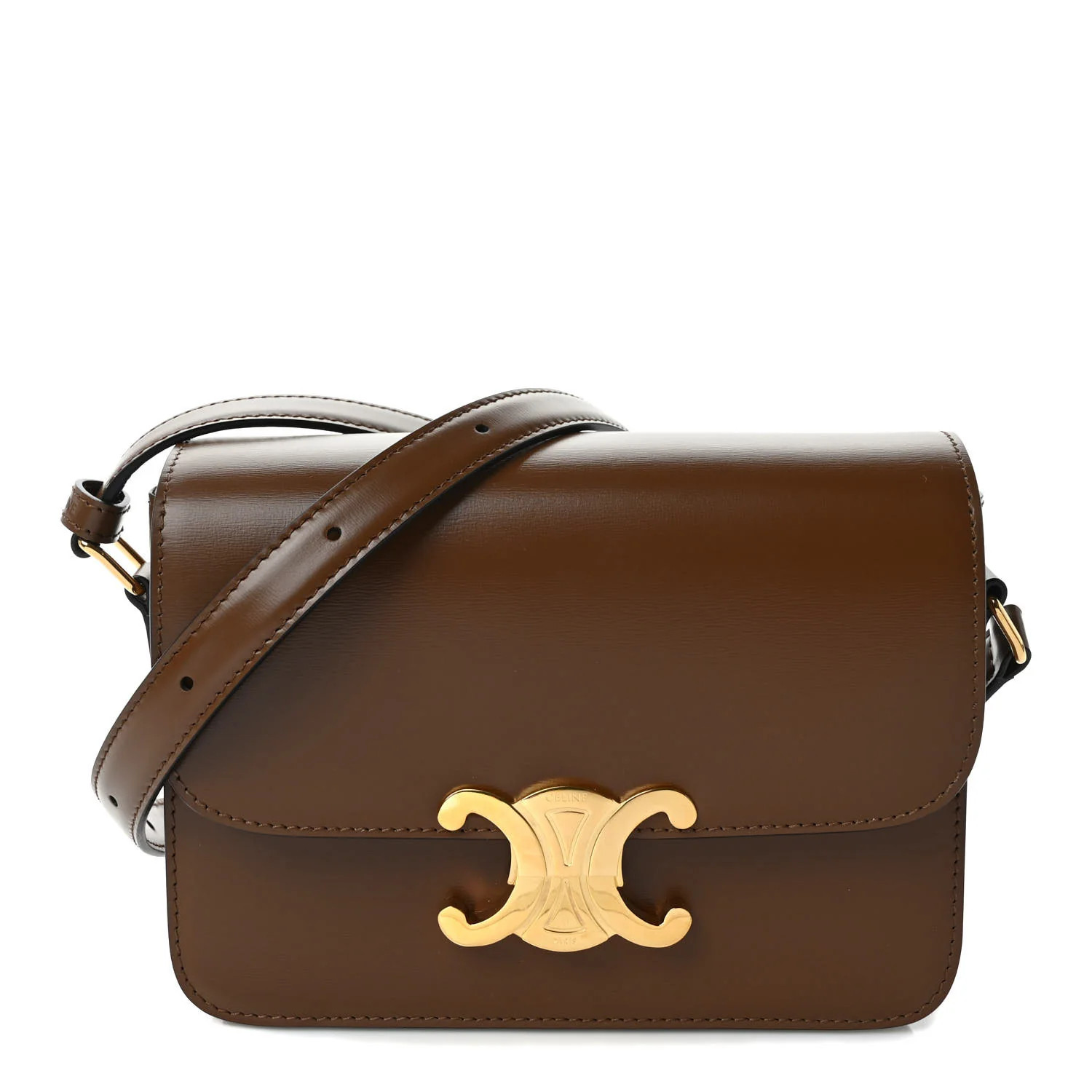 Shiny Calfskin Teen Triomphe Tan | FASHIONPHILE (US)