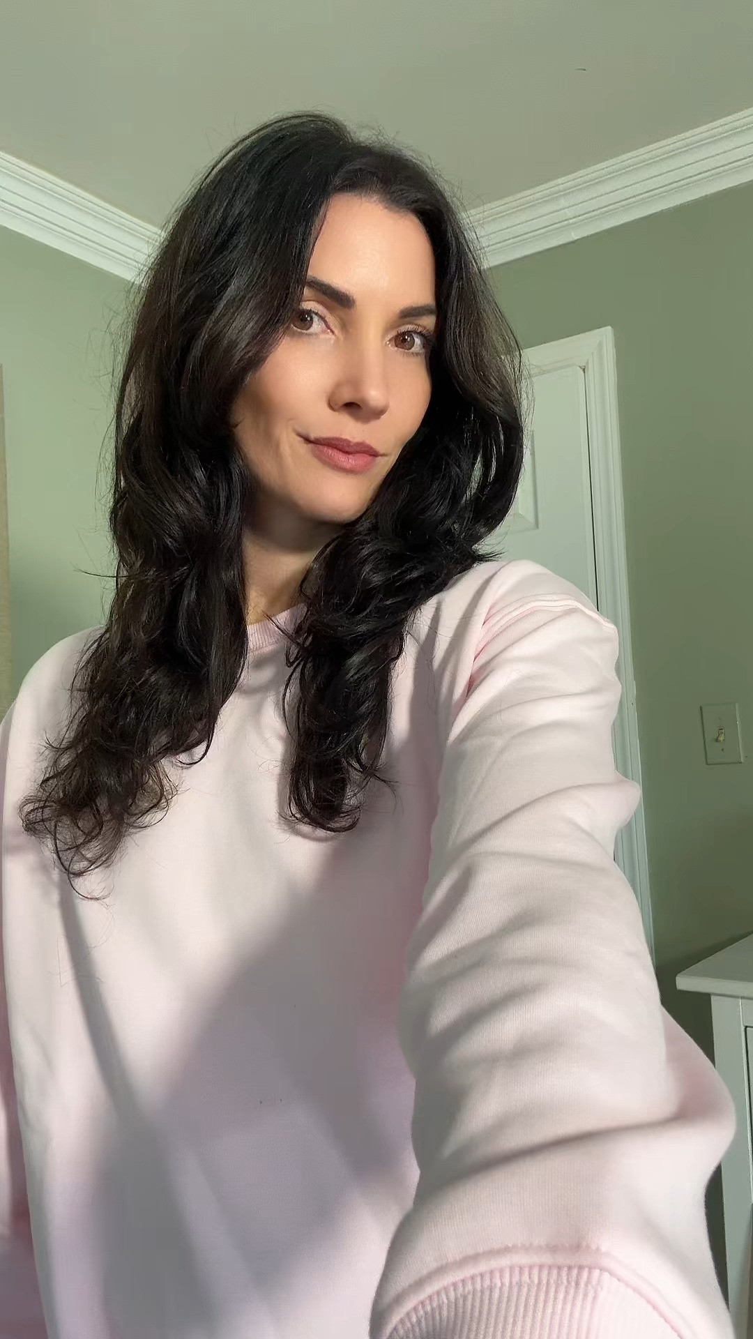 Comfy, cute, and in the perfect shade of pink. Wearing a medium for that relaxed, oversized look, runs TTS 

 #LTKSeasonal #LTKActive #LTKFindsUnder100