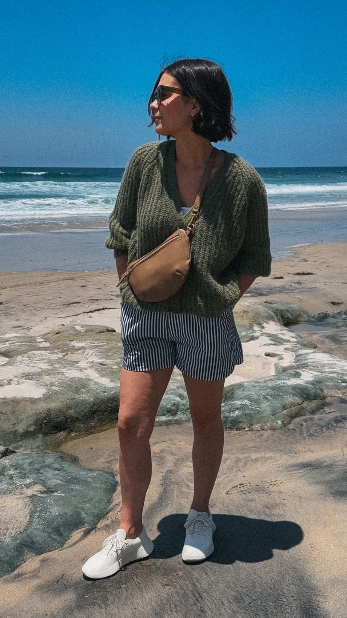 Today’s beach outfit in San Diego. I did not size up in this sweater. Sneakers fit tts, if unsure, size up.

#LTKShoeCrush #LTKFindsUnder50 #LTKSeasonal