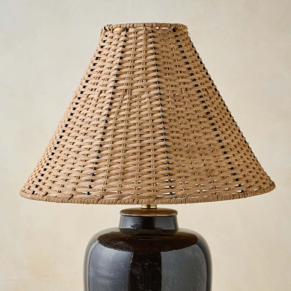 Amalia Table Lamp with Woven Shade | Magnolia