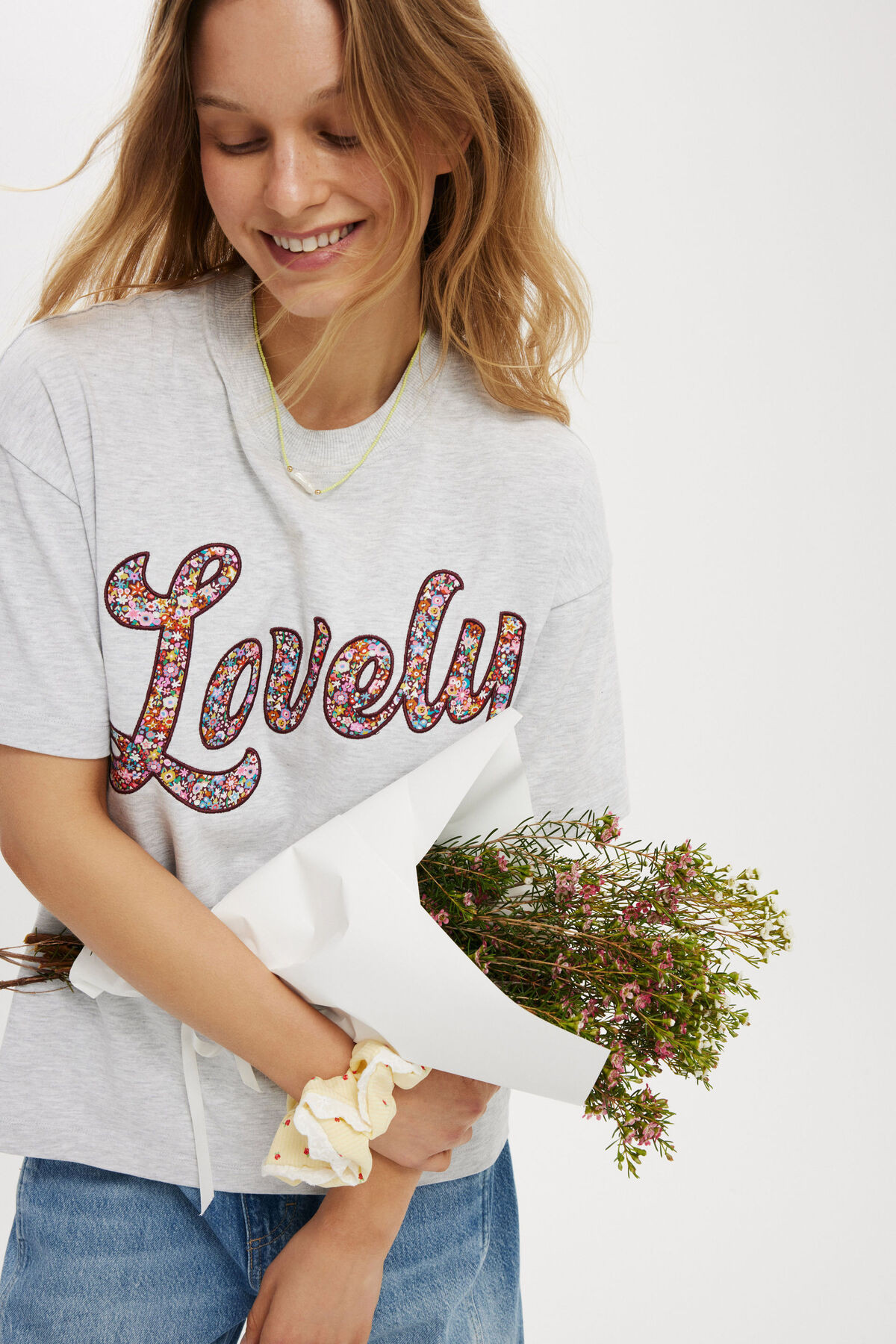 Boxy Tee Made With Liberty Fabric Graphic/Trims | Cotton On (ANZ)