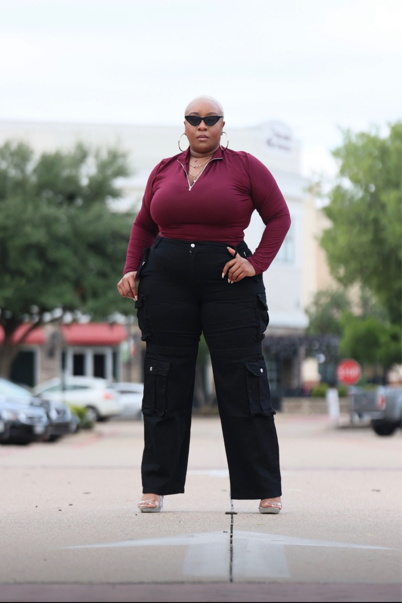 Rainbow Shops | Black cargo pants | burgundy buddy suit | Fall outfit

#LTKfindsunder50 #LTKplussize #LTKstyletip