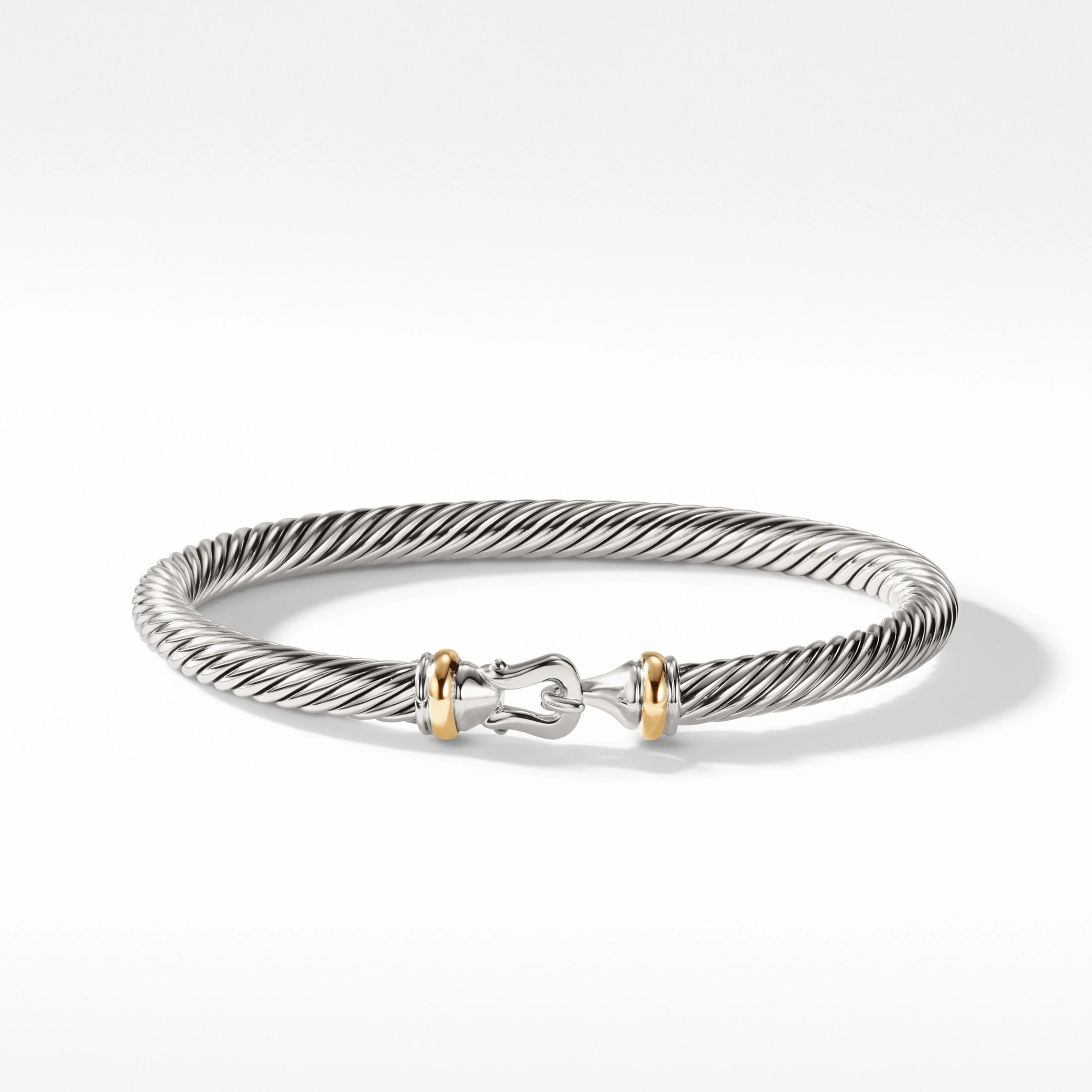 Buckle Bracelet in Sterling Silver with 18K Yellow Gold | David Yurman