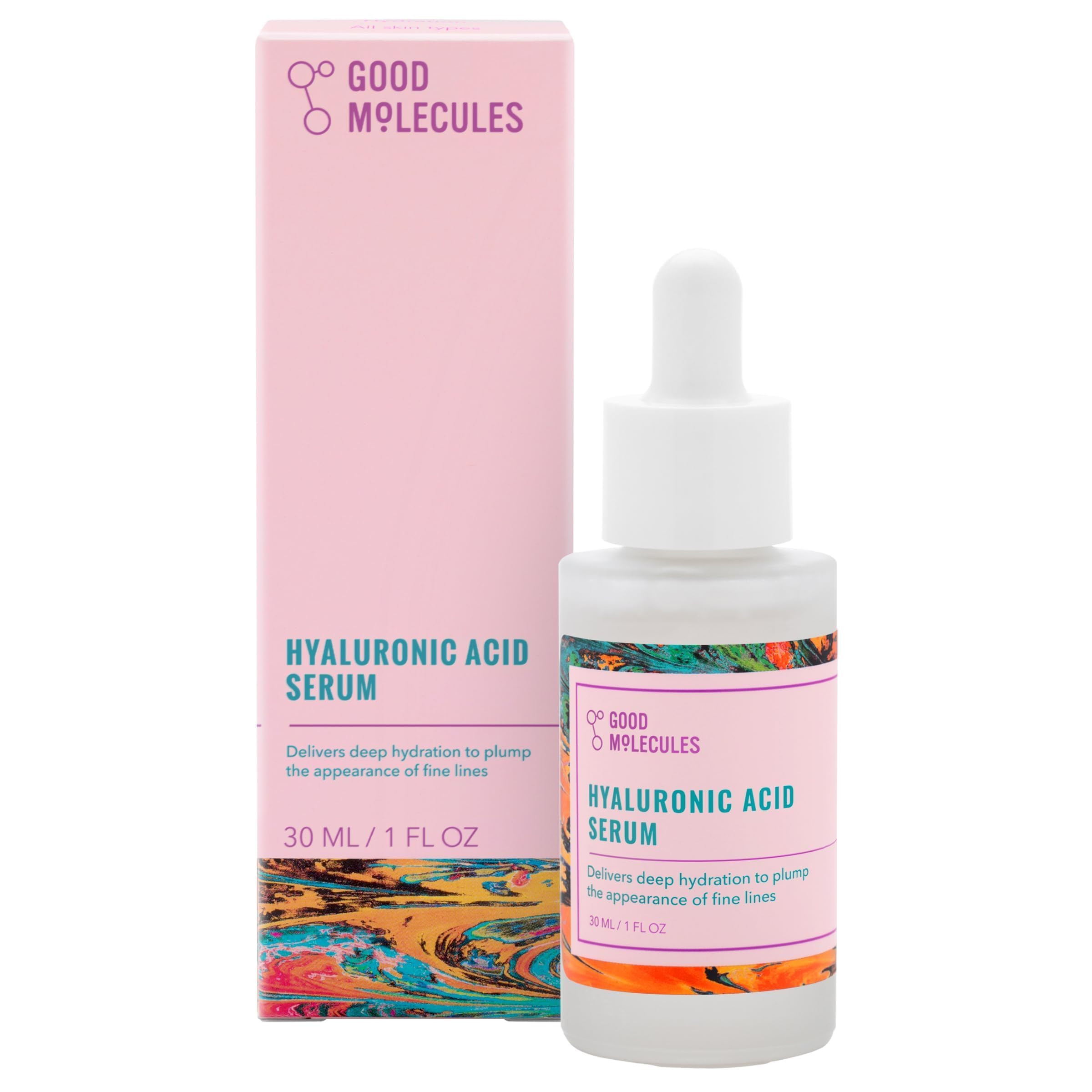 Good Molecules Hyaluronic Acid Serum - 1% Hyaluronic Acid Non-greasy Ultra Hydrating Serum, Facia... | Amazon (US)