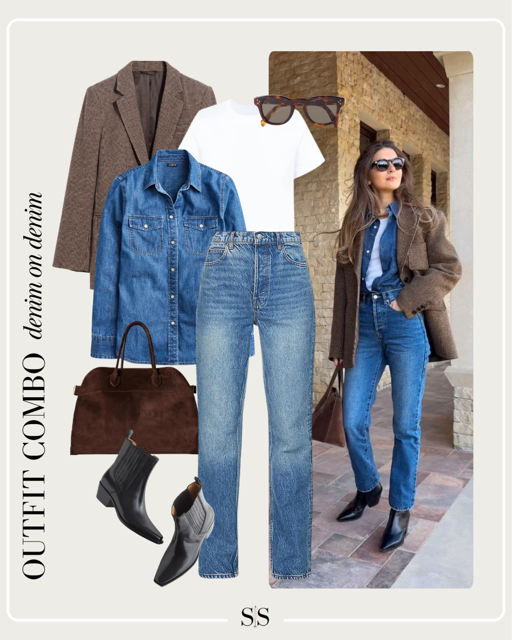 February Style Guide: no fail outfit combos | denim on denim  

#pinterestoutfit #springoutfit #transitionaloutfit #outfitformula #doubledenim

#LTKStyleTip