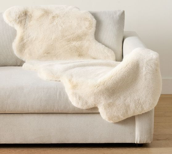 Mink Faux Fur Double Length Hide | Pottery Barn (US)