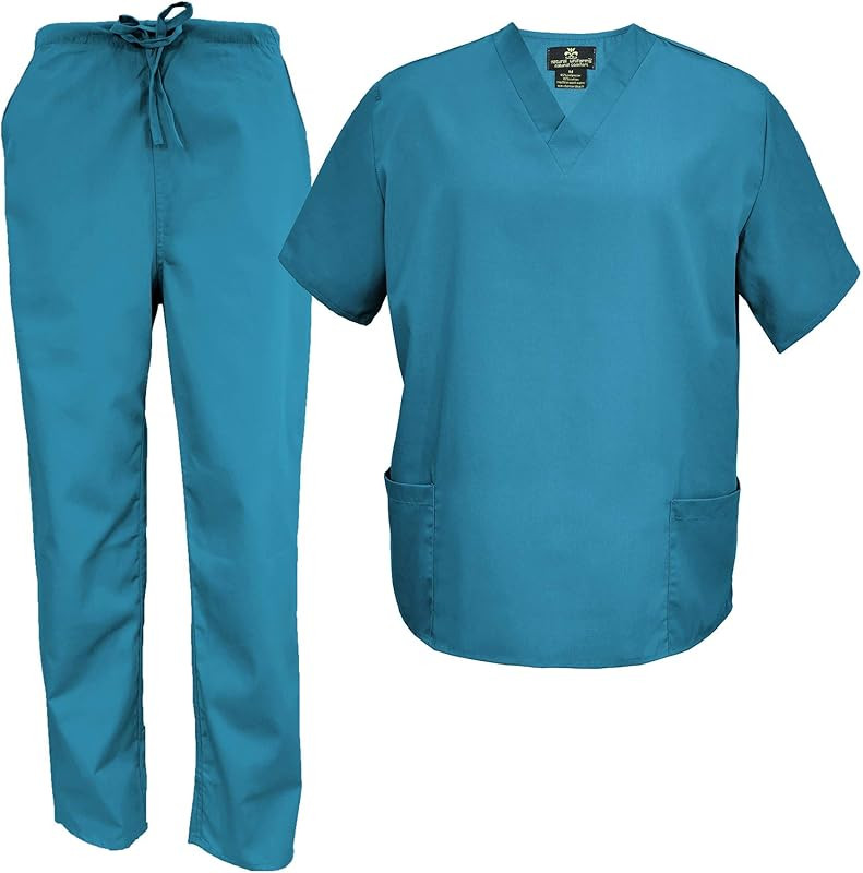 M&M Scrubs Men's Scrub Set Medical Scrub Tops and Pants | Amazon (US)