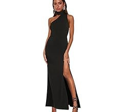 Zalalus Women's Halter Neck One Shoulder Formal Dress 2023 Summer Slit Asymmetrical Cutout Cockta... | Amazon (US)