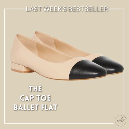 Last week’s bestseller at WTW were these toe cap ballet flats. 