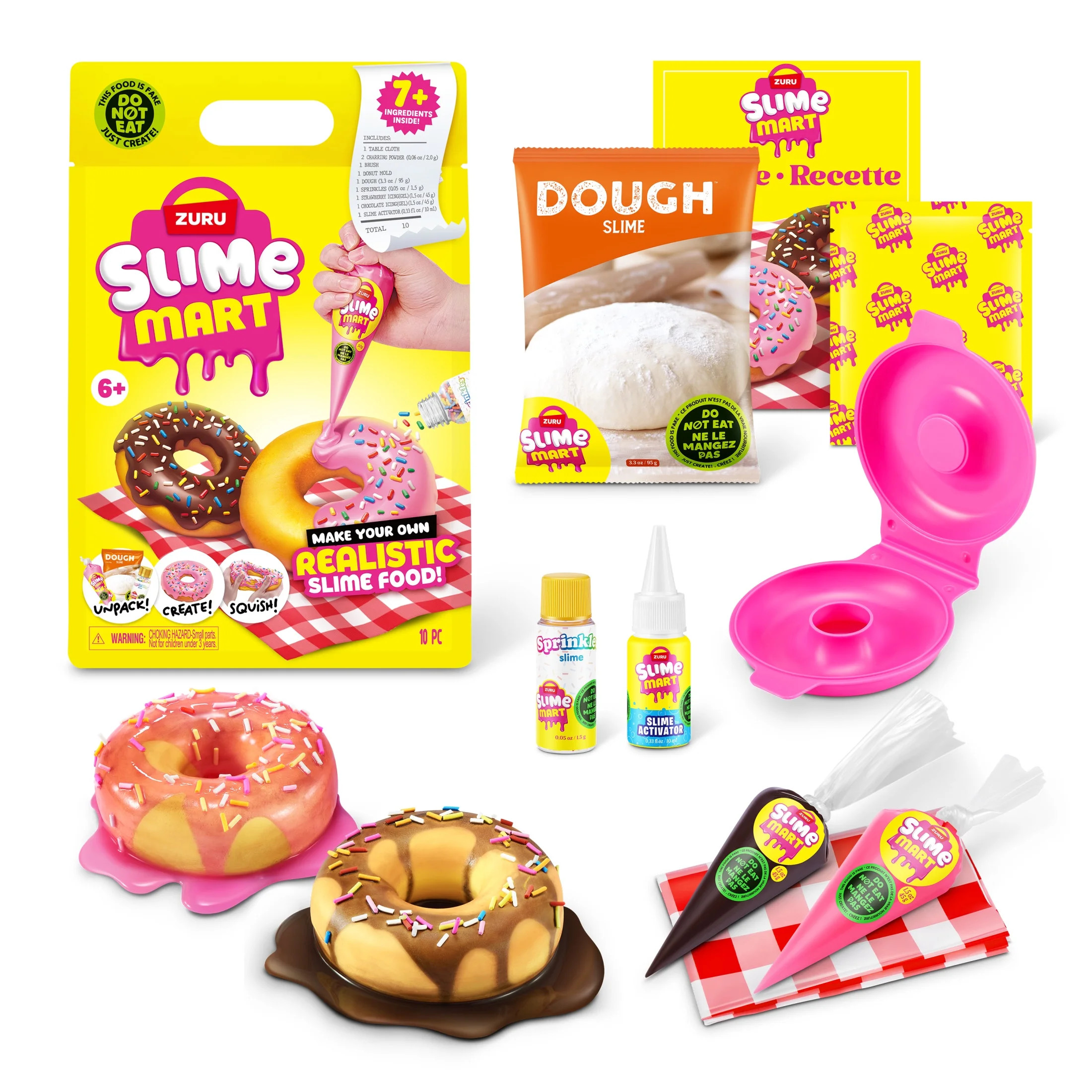Slime Mart Small Bag Donut Pretend Play Food Themed DIY Slime Craft Toys by ZURU | Walmart (US)