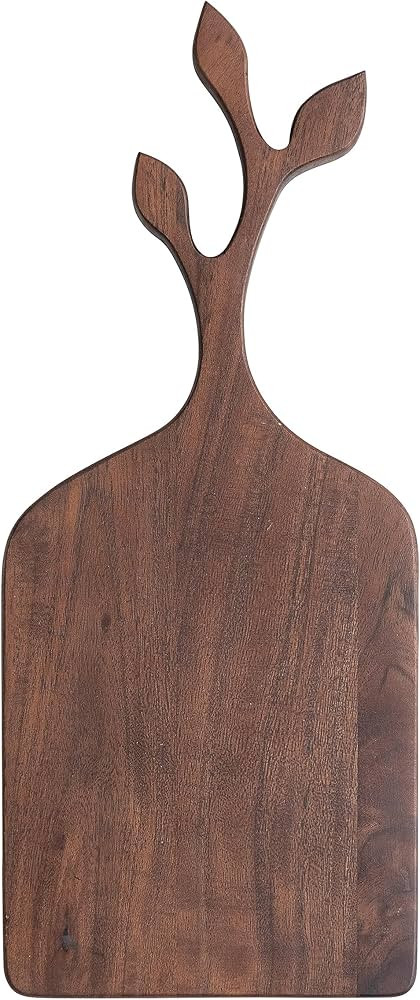 Creative Co-Op Acacia Wood Slicer Branch Shape Design Handle, Walnut Finish Cheese and Cutting Bo... | Amazon (US)