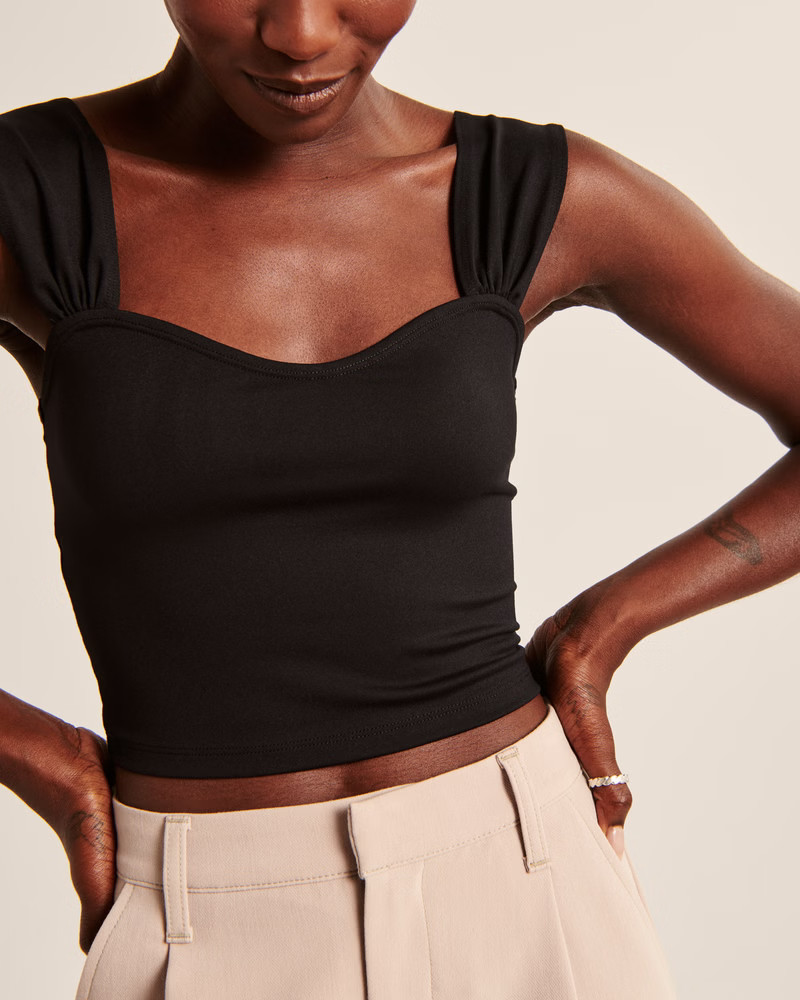 Seamless Fabric Sweetheart Top | Abercrombie & Fitch (US)