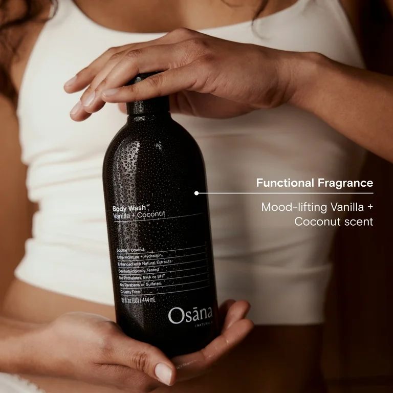 Osana Naturals Ultra Moisture + Hydration Body Wash in Vanilla + Coconut for Dry Skin - 15 OZ | Walmart (US)