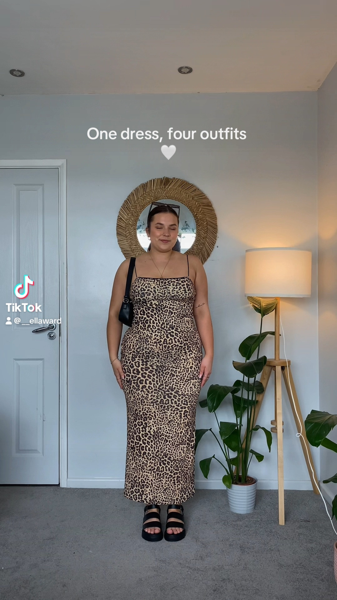 Styling a maxi dress 4 ways 🤍🐆