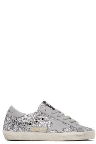 Golden Goose - SSENSE Exclusive Silver Super-Star Sneakers | SSENSE