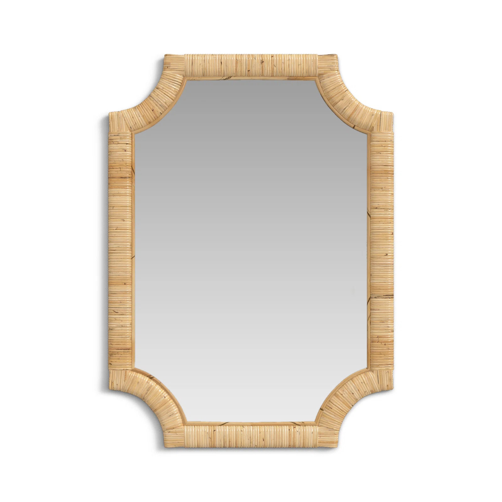 Citrine Rattan Flat Mirror | Wayfair North America