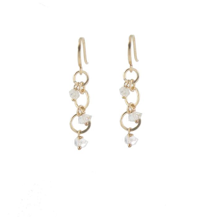 Herkimer Sprinkle Earrings | Peggy Li Creations