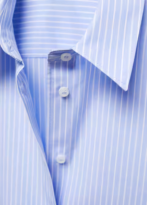 Regular cotton lyocell-blend shirt | MANGO (US)