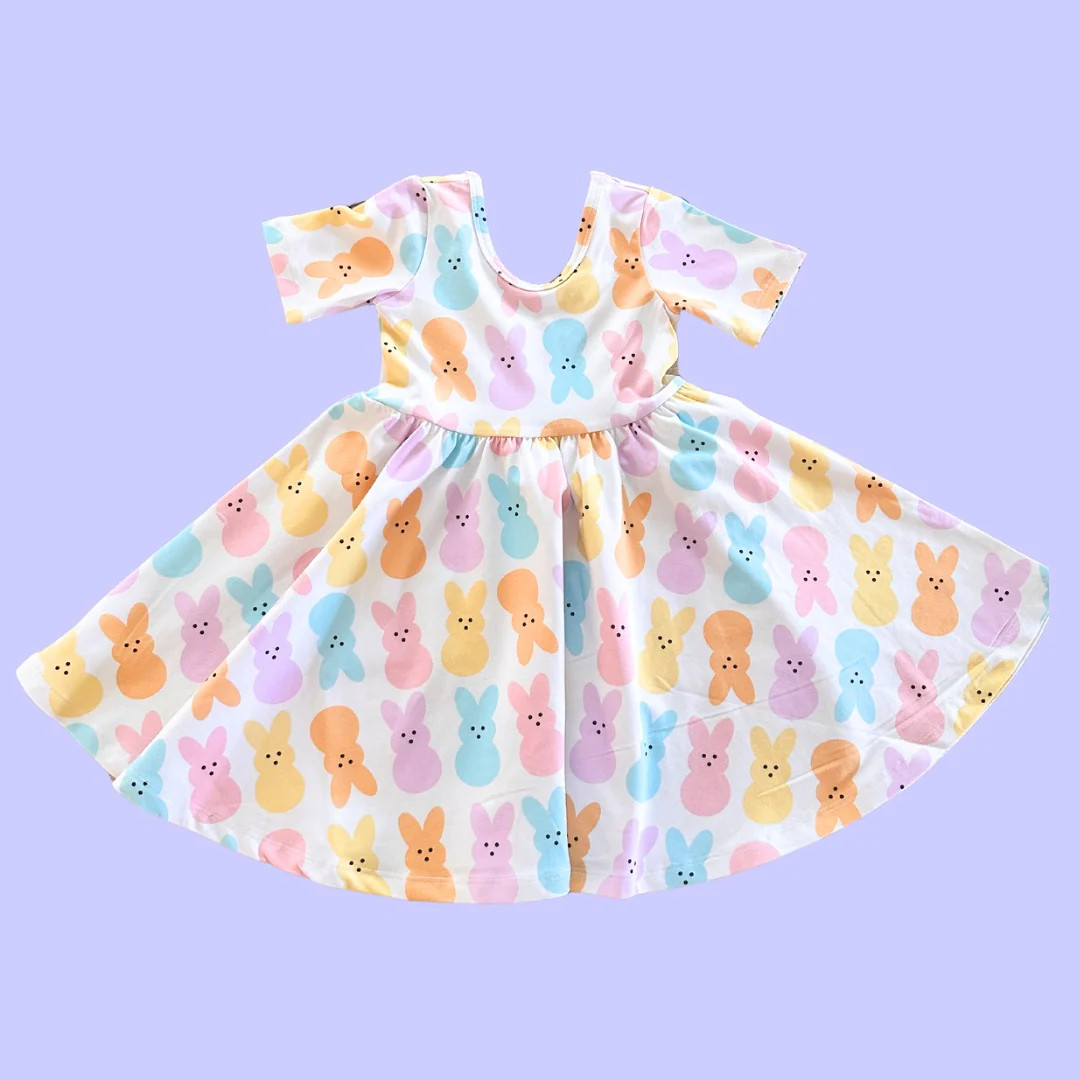Easter Bunny Twirl Dress (FINAL SALE) | Poppy Kids Co